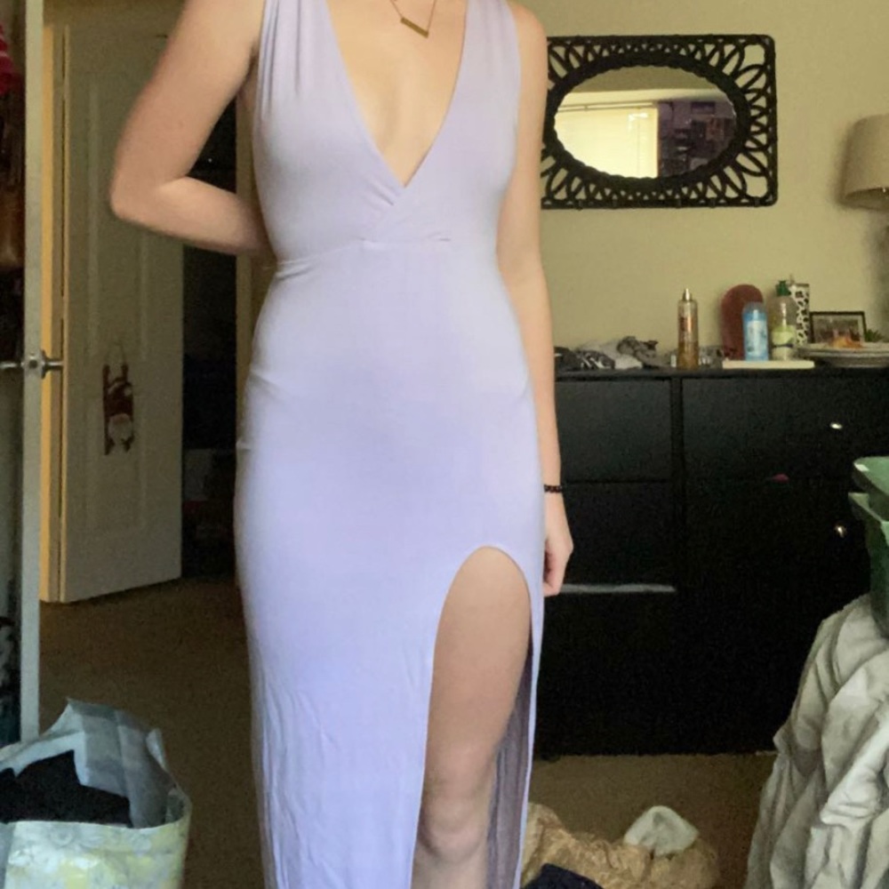 Purple long dress